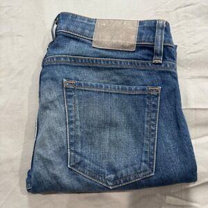 6397 The News Jeans Loose Skinny Mid Rise Blue Wash Denim Women's 25‎